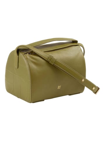 DuDu Up Umhängetasche Leder 19.5 cm in olive green