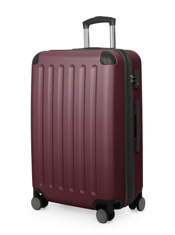 Hauptstadtkoffer Spree - Mittelgroßer Hartschalenkoffer Trolley TSA, 65cm, 4 Rollen, 74 L in Dunkelrot