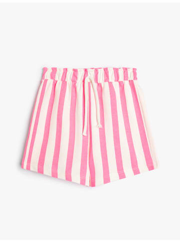 KOTON Shorts in Rosa Gestreift