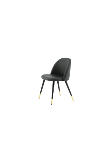 ebuy24 Esszimmerstuhl Velvet Schwarz 2er Set