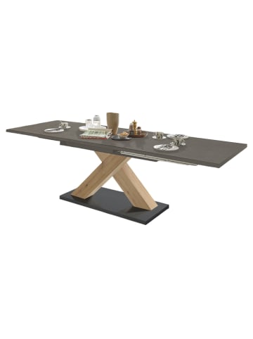 58 aufm Kessel ESSTISCH ausziehbar Elene 180x90x76 Asteiche/Graphit