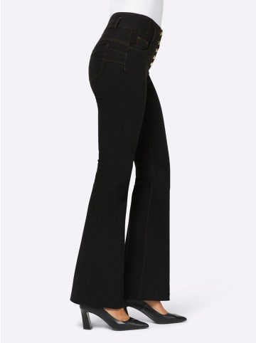 Heine Bootcut-Jeans in schwarz
