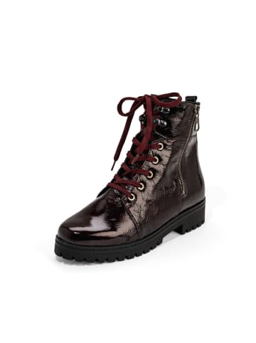 VITAFORM Softlackleder Stiefeletten in bordeaux