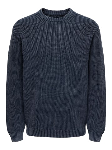 ONLY & SONS Strickpullover in Navy Blazer