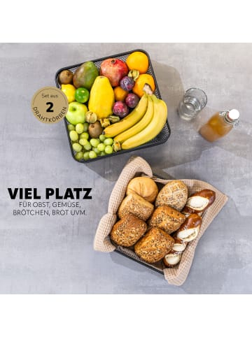 eluno Obstkorb – Brotkorb 2er Set, eckig