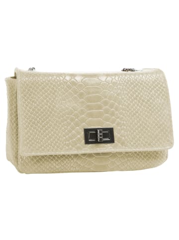 Cluty Umhängetasche echt Leder in beige