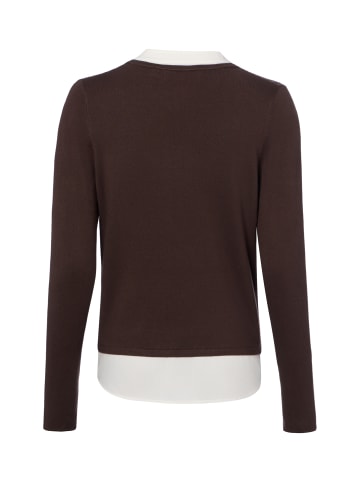 comma Strick-Blusenshirt in schlamm - 0002
