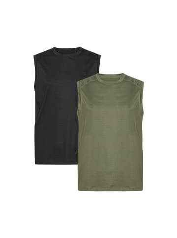 DANISH ENDURANCE Ärmelloses Shirt Sustain Sports Tank in black/olive