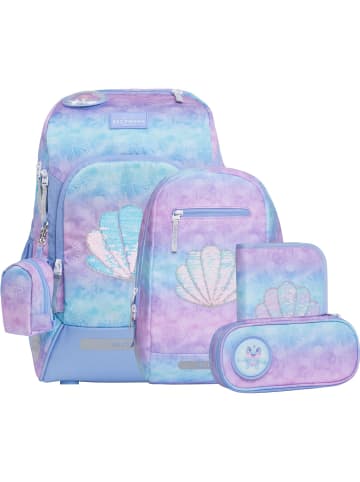 BECKMANN Active Air FLX Schulrucksack Set 6-tlg. Seashell in blau