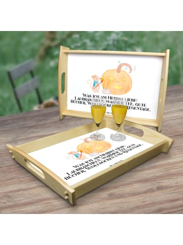 Mr. & Mrs. Panda sofatablett Kürbis Maus mit Spruch in Weiß