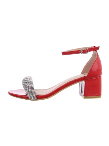 Ital-Design High-Heel Sandalette in Rot