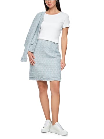 MARC CAIN COLLECTIONS Figurbetontes Kurzarm-Shirt in Weiß