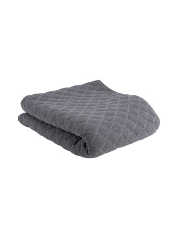 Present Time Decke Diamonds Quilted - Grau - 170x130cm