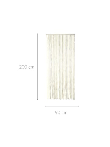 Ambiance Türvorhang aus Bambus in Beige, (B) 18,5 x (H) 8 x (L) 91 cm