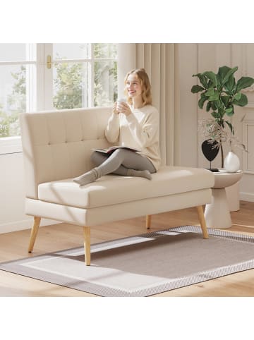 HOMCOM Sofa in Beige 118L x 68B x 90H cm