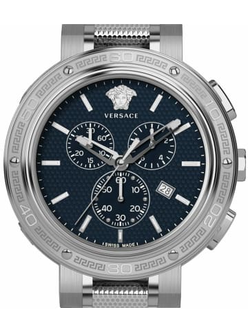 Versace Analoguhr für Herren in silber