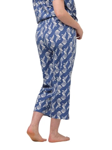 Ulla Popken Pyjama-Hose in taubenblau