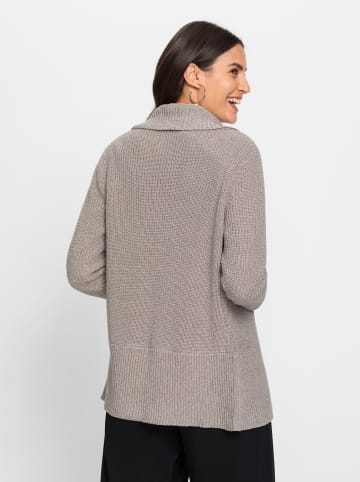 WITT WEIDEN Strickjacke in taupe-meliert