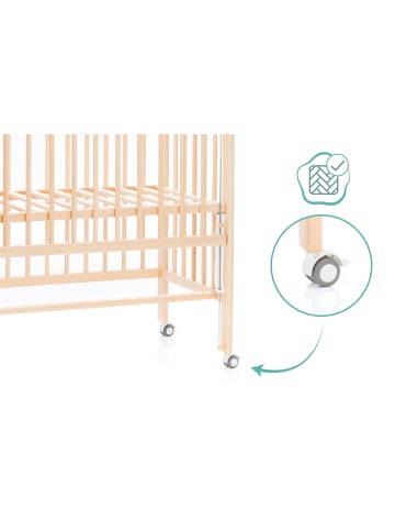 fillikid Beistellbett Nino Exklusiv in Natur