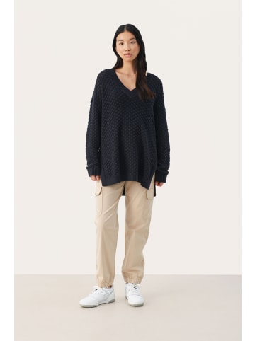 PART TWO Strickpullover FabiannePW Lockere Passform in Dark Navy