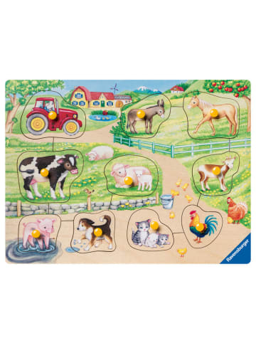 Ravensburger Ravensburger Kinderpuzzle - 03689 Morgens auf dem Bauernhof - my first wooden...