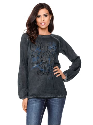 Heine Shirtbluse in anthrazit