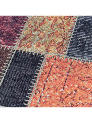 KADIMA DESIGN Teppich Waschbar Flachgewebe Patchwork Polyester Wohnzimmer