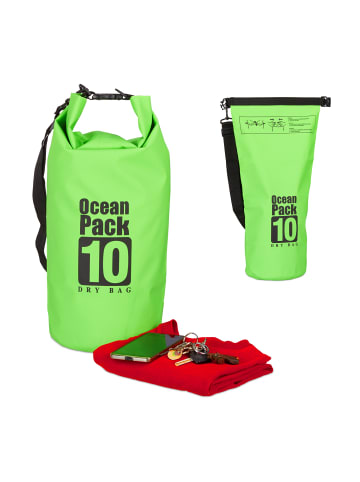 relaxdays Ocean Pack in Grün - 10 l