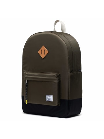Herschel Heritage - Rucksack 16" 45.7 cm (laurel wreath/irish cream) in ivy green/light pelican
