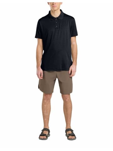 Jack Wolfskin Poloshirt für Herren in Schwarz