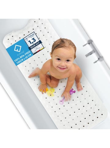 Flip Badematte 100x40cm weiß  Weiß