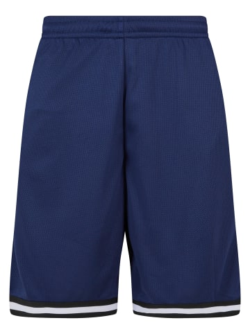 Urban Classics Mesh-Shorts in darkblue/black/white