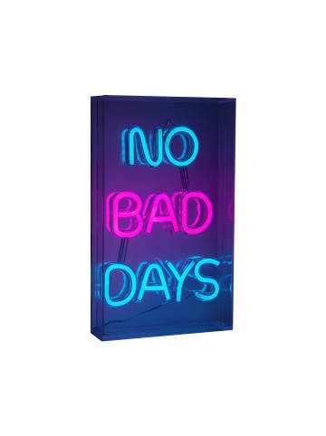 näve LED Tischleuchte "NO BAD DAYS" in klar/transparent