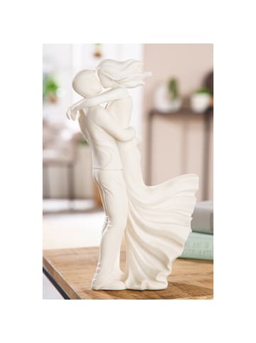 GILDE Figur Couple in the wind weiß - (H) 30,5 cm