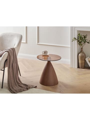 Beliani Beistelltisch CORELLA in Braun - (W) 45 x (H) 45 x (L) 45 cm