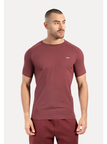 SMILODOX T-Shirt Thilo in Bordeaux