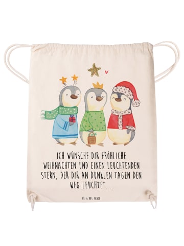 Mr. & Mrs. Panda gym rucksack Winterzeit Heilige drei Könige mit... in Creme