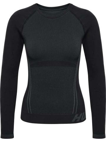 Hummel Hummel T-Shirt Hmlte Training Damen Feuchtigkeitsabsorbierenden Nahtlosen in BLACK/ASPHALT MELANGE