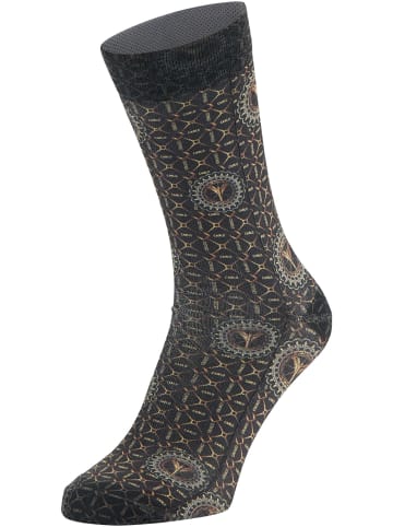 Carlo Colucci Businesssocken Cloblisch in Schwarz