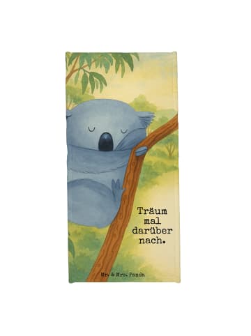 Mr. & Mrs. Panda Handtuch Koalabär Design mit Spruch in Weiß