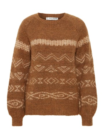 Pulz PZMIMI Pullover Regular fit in Tobacco Brown Melange
