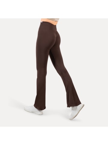 SMILODOX Schlagleggings Oriana in Dunkelbraun