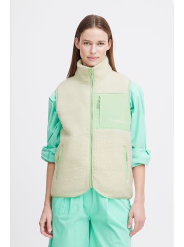 TheJoggConcept. Fleeceweste JCBERRI CONTRAST WAISTCOAT 22800610 in Grün