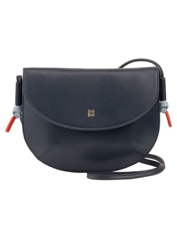 DuDu Skye Umhängetasche Leder 21 cm in navy