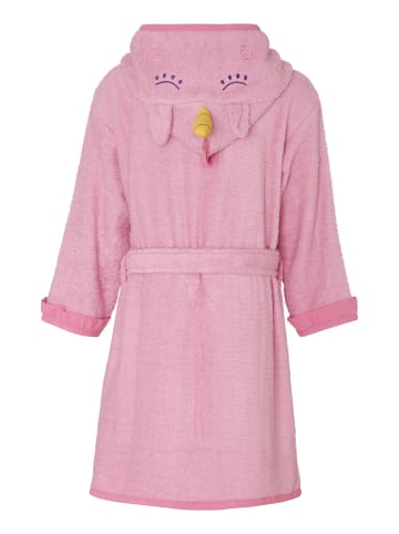 Playshoes Frottee-Bademantel Einhorn in Rosa