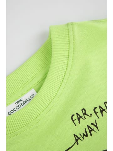 Coccodrillo Baumwoll-T-Shirt mit kurzen Ärmeln in grün