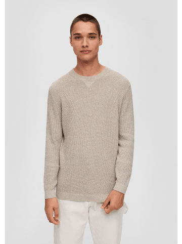 QS Strickpullover langarm in Braun