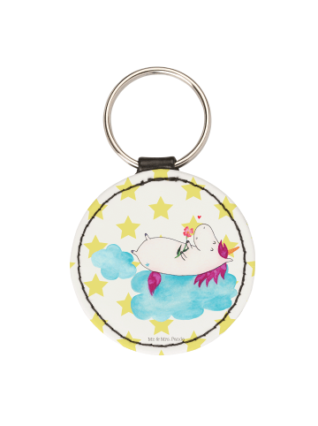 Mr. & Mrs. Panda Anhänger Einhorn Verliebt ohne Spruch in Weiß