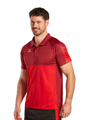 erima Six Wings Poloshirt in rot/bordeaux