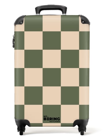 MuchoWow Suitcase, Koffer, Reisekoffer Quadrate grün